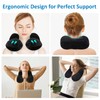 YOUXIU Neck Pillow Inflatable Travel Pillow Compact Neck Pillow Ergonomic