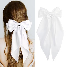 BetterJonny 6 Colors Ribbon Barrette Hair Clip, Large Bowknot Hair Clip, Stylish, Elegant, Hairpin, Wedding Head, Hair Ornament, Wedding, Kimono