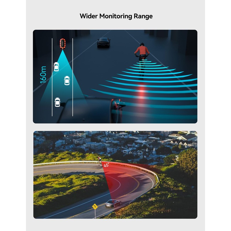 iGPSPORT SRmini Radar Bike Rear Light