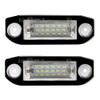 KACEPAR License Plate Lamp Tail Light Clear Lens, 18-LEDs License
