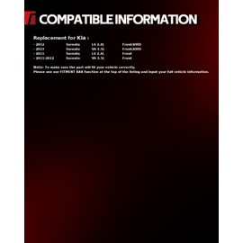 Torchbeam Front Struts Amortiguadores Delanteros Shocks Absorber Replacement for Kia Sorento 2011-2013 172712/172713