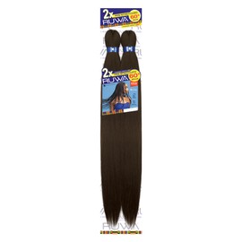 Sensationnel Ruwa prestretched braiding hair - 2x 60 inch water repellent kanekalon fast dry synthetic sports itch free (1 pack, 4 MEDBROWN)
