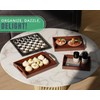 Set of 3 Bamboo Serving Trays - Ottoman Trays for