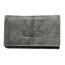 Women's purse from genuine leather Grey