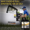 Replacement for Generac A0002074708 maintenance kit with 5W-20 Motor Oil.