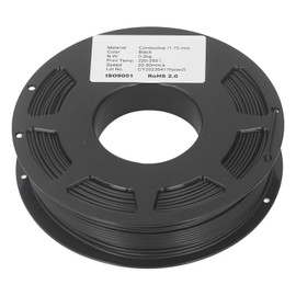 Conductive PLA Filament 1.75mm, Good Durability, 1.42Ω CM Resistivity, Print Parameters, Wide Application with for 3D Printer Accessory