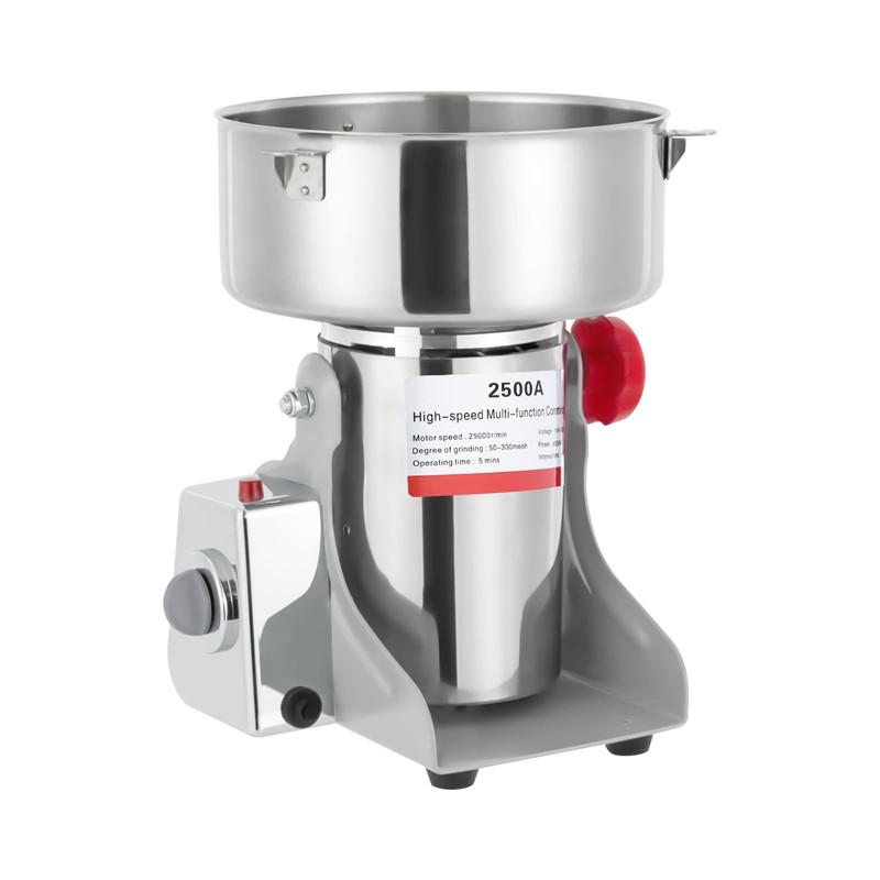CUBELLIN Electric Grain Grinder Stainless Steel Spice Grinder Commercial Grain