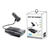 THE9SHOP Combo Cargador Para Auto 3.1a 2+2usb Ampliar Cable V8