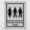 V Safety Gender Neutral Toilet 150 x 200 mm -