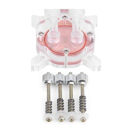 Water Cooling Block,Computer GPU Water Cooler Cooling Block Red Copper Base POM Cover G1/4 Thread No Inner Water Channels