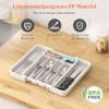 Lifewit Cutlery Tray for Drawers, Adjustable Plastic Organiser Kitchen Depth