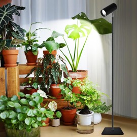 TGIFHS Full Spectrum Plant Grow Light, 30W COB LED Floor Standing Grow Lamp with 6/8/12H Timer, Adjustable Height 28"-83", Energy Efficient Indoor Plant Light for Seedling, Flowering, Fruiting