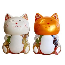 NEW Fruix Lucky Kitty Jar - Popping Fruit Jellies - Assorted Flavors - Squeeze Jellies - Jelly Fruit Candy - Color Varies