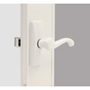 Larson Certified Storm Door White Georgian Lever, Storm Door Handle