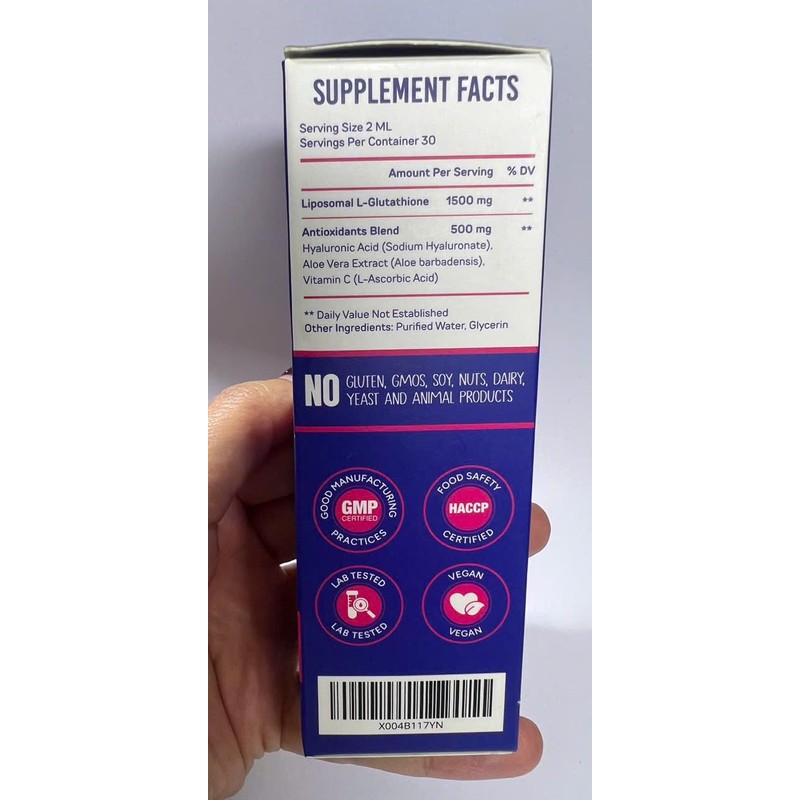 PureRootss Liposomal Glutathione Liquid Supplement (Pack of 2), 98% Absorption,