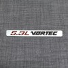 2Pcs 5.3L Vortec Hood Emblems Engine Badge Side Door Decal