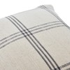 Creative Co-Op Square Plaid Cotton Pillow Cover, Grey, 20" x