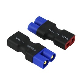 OliYin 3pcs Male EC3 Losi to Female Deans T-Plug Style Connector Adapter(pack of 3)