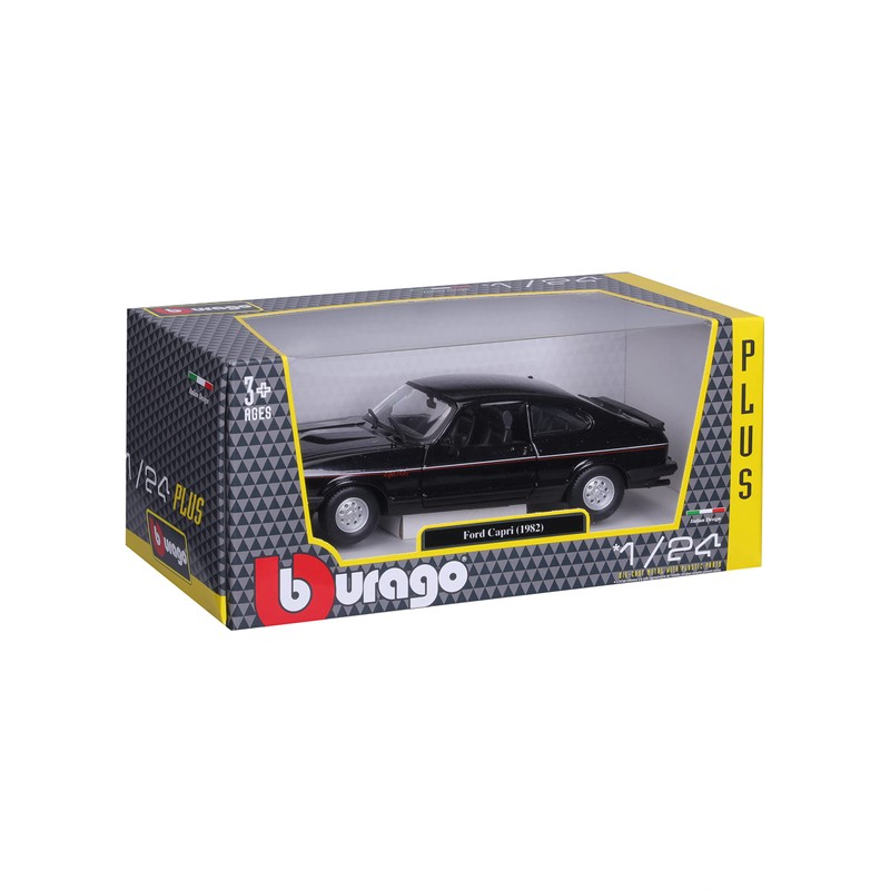 Bburago Ford Capri 1:24 Scale Model Car Moving Doors Black