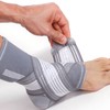 NeoTech Care Adjustable Ankle Support Brace, Gray (Size M, 1