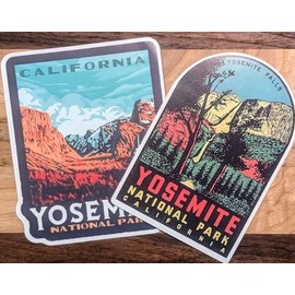 Set Of Two 3" Yosemite National Park Sticker Decal