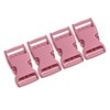 4 Pcs Light Pink Buckles for Straps 1 inch Plastic