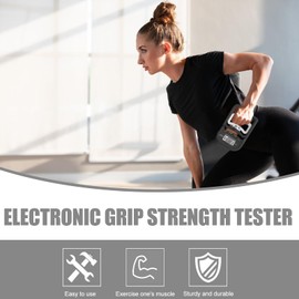Digitaler Handkraftmessgerät: 396lb/180Kg Elektronische Griffkraft Messgerät, LED Display Grip Strength Trainer, Dynamometer mit USB-Ladekabel, Digitaler Griffstärke-Messung, Hand Dynamometer