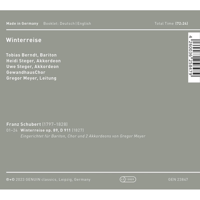 Franz Schubert: Winterreise D 911