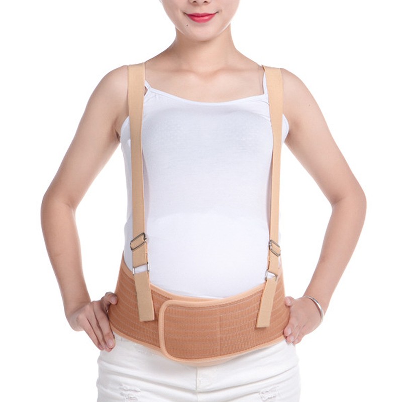Maternity Belt Pregnancy Support Breathable Adjustment Shoulder Postpartum BeltKhaki