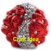 YYCRAFT Pack of 20 Satin 4d Rose 2"(5cm) Craft Wedding