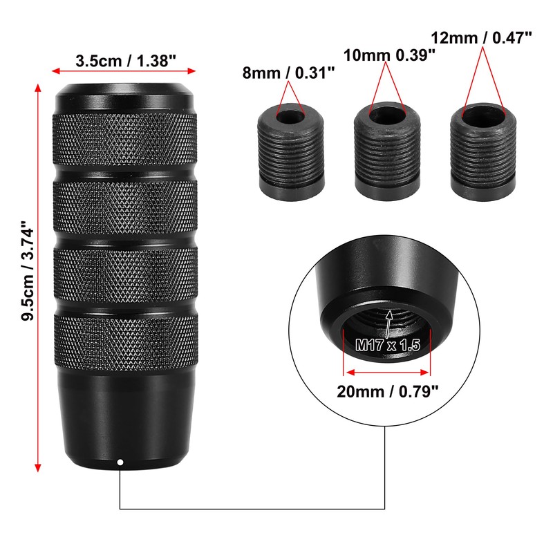 X AUTOHAUX Car 9.5cm Shift Knob Stick Gear Shift Manual