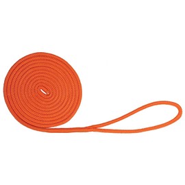 Extreme Max 3006.2457 BoatTector Double Braid Nylon Dock Line - 1/2" x 20', Neon Orange