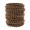 Mandala Crafts 6mm Faux Brown Pearl Beads Roll - 27