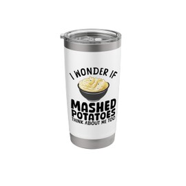 Mashed Potato Art For Men Women Thanksgiving Mashed Potato Stainless Steel Insulated Tumbler