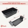 PERLLI Meat Loaf Pan with Drip Tray – 2 Pc.