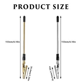 4 Pieces Bracelet Helper, Bracelet Clasp Helper Tools, Metal Attachment and Hooking Jewellery Tool for Necklace Clasps Watch (Silver and Rose Gold)