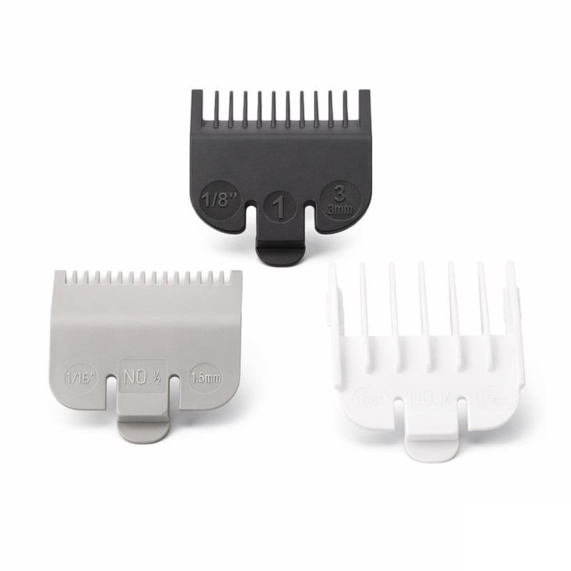 3 Pcs Hair Clipper Guides, Precision Attachment Comb，1.5mm, 3mm, 4.5mm，Universal