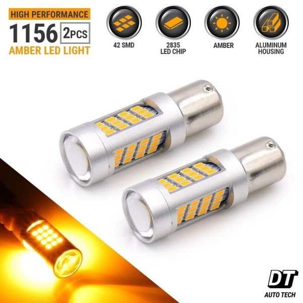 Auto/Car-LED Bulbs Syneticusa 1156 50W High Power Chip LED Yellow/Amber