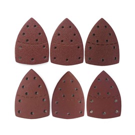 60PCS Multi-Tool Sandpaper Sanding Sheets 40-240 Grit Sandpaper Fit for Multi-Sander PSM 100A, PSM 200 AES, PSM 18 and All Oscillating Mouse Sander Pads