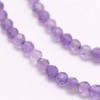 Ipotkitt 2 Strands Approx 98pcs/Strand 4mm Natural Amethyst Beads Strands