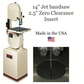 JET Zero Clearance Kerf Band Saw Insert Plate for 14” Jet Model Bandsaw - White