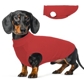 Dog Fleece Vest -Red, XXL - Pullover Lightweight Sweater | Warm and Stretchable Medium Dogs Sweatshirt,Winter Soft Jacket for Holiday Clothing