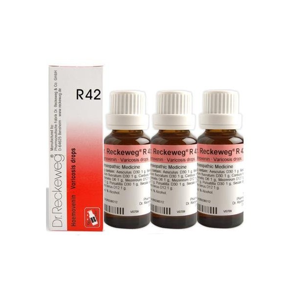 Dr.Reckeweg Germany R42 Varicose Veins Pack of 3