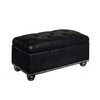 Convenience Concepts Designs4Comfort 7th Avenue Storage Ottoman, Black