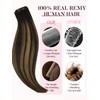 MAXITA Invisi Edge Clip in Hair Extensions Real Human Hair,