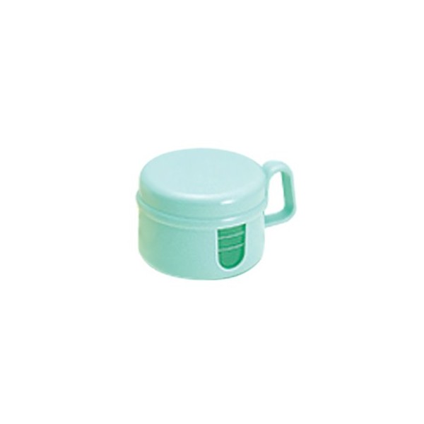 Pinukaze Pika Denture Cleaning Storage Container, Green