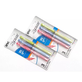 Inc 2 PACKS 6 PENS INC® R-2 BLAST™ ROLLER PRECISE WRITING ASSORTED COLORS INK PEACH