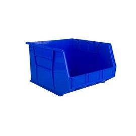 Hudson Exchange 18" x 16.5" x 11" (3 Pack) Plastic Stackable Storage Bin and Hanging Container, Blue