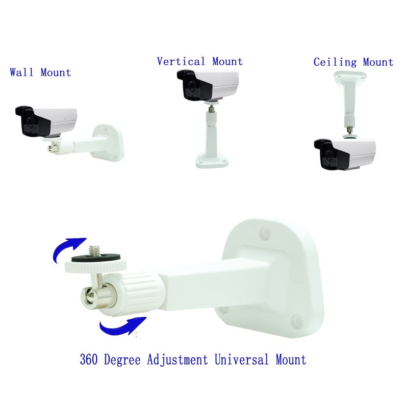 2 PCS Adjustable Universal Wall Ceiling Mounts, Bestga BS07 15.5cm