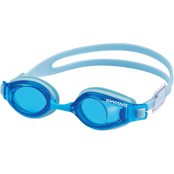 SWANS SJ-24N SKBL Swimming Goggles, Made in Japan, Sky Blue, For Kids 6 to 12 Years Old